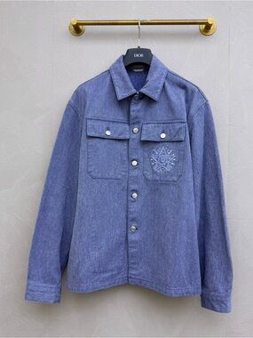 Dior Indigo Denim Workwear Shirt Jacket